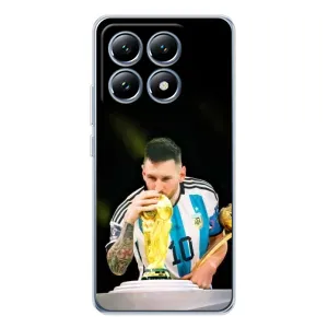 Чехлы для Xiaomi 14T (Leo чемпион) (AlphaPrint) (Кубок Месси)