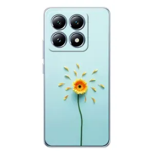 Чехлы с Цветами для Xiaomi 14T (VPrint) (Желтый цветок)