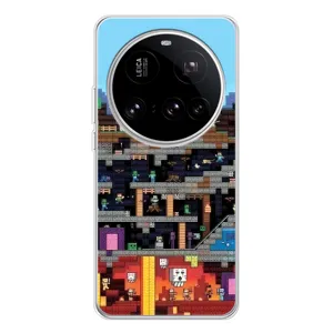 Чохол Майнкрафт на Xiaomi 15 Ultra (AlphaPrint) Minecraft (фон Minecraft)