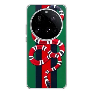 Чехлы ГУЧЧИ для 15 Ультра (AlphaPrint) (Gucci змия)