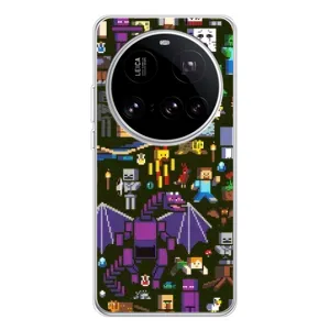 Чохол Майнкрафт на Xiaomi 15 Ultra (AlphaPrint) Minecraft (Колаж Майнкрафт)
