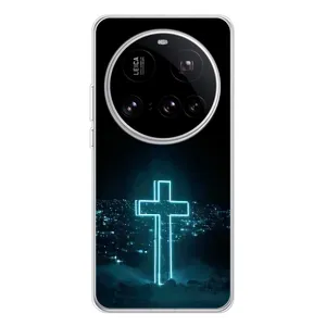 Чехол для Xiaomi 15 Ultra (AlphaPrint) - (Христианские) (Крест и город)