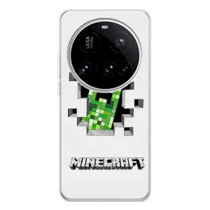 Чохол Майнкрафт на Xiaomi 15 Ultra (AlphaPrint) Minecraft (кріпер Майнкрафт)
