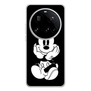 Эксклюзивный чехол для Xiaomi 15 Ultra (AlphaPrint - Мультяшные) (Микки на черном)