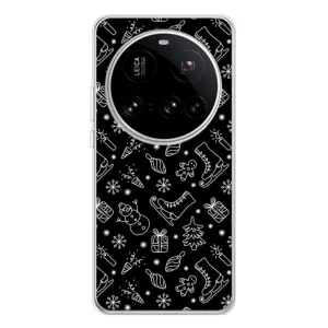 Новорічні, Святкові Чохли для Xiaomi 15 Ultra - 2024 год (Новорічний фон)