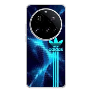 Чехлы Адидас для Xiaomi 15 Ultra (AlphaPrint) (Синий Адидас)