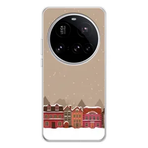 Новорічні, Святкові Чохли для Xiaomi 15 Ultra - 2024 год (Зимове місто)