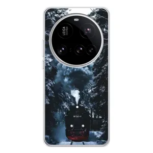 Новорічні, Святкові Чохли для Xiaomi 15 Ultra - 2024 год (Зимовий потяг)