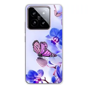 Чехлы с Цветами для Xiaomi 15 (VPrint) (Бабочка на цветочке)