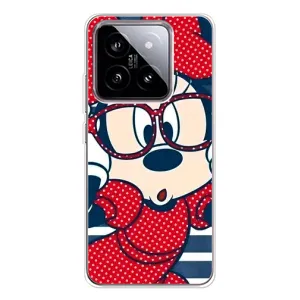 Эксклюзивный чехол для Xiaomi 15 (AlphaPrint - Мультяшные) (Маус в очках)