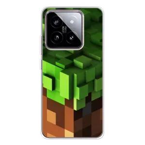 Чохол Майнкрафт на Xiaomi 15 (AlphaPrint) Minecraft (текстура Майнкрафт)