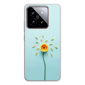 Чехлы с Цветами для Xiaomi 15 (VPrint) (Желтый цветок)