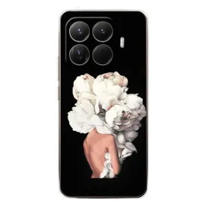 Чехлы (ART) Цветы на Xiaomi 15T Pro (VPrint) (Белые цветы)