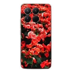 Чехлы с Цветами для Xiaomi 15T Pro (VPrint) (Цветы красные)