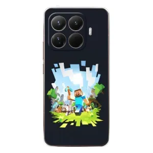 Чохол Майнкрафт на Xiaomi 15T Pro (AlphaPrint) Minecraft (персонажі Minecraft)