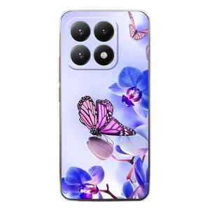 Чехлы с Цветами для Xiaomi 15T (VPrint) (Бабочка на цветочке)