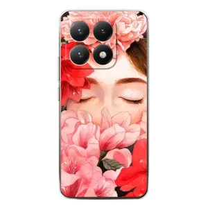 Чехлы (ART) Цветы на Xiaomi 15T (VPrint) (Глаза в цветах)