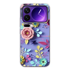 Чехлы с Цветами для Xiaomi 17 Pro Max (VPrint) (Цветочный дизайн)