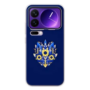 Чехлы для Xiaomi 17 Pro Max Укр. Символика (AlphaPrint) (Цветочный Герб)