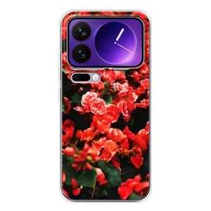 Чехлы с Цветами для Xiaomi 17 Pro Max (VPrint) (Цветы красные)