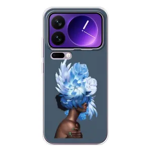 Чехлы (ART) Цветы на Xiaomi 17 Pro Max (VPrint) (Цветы на голове)