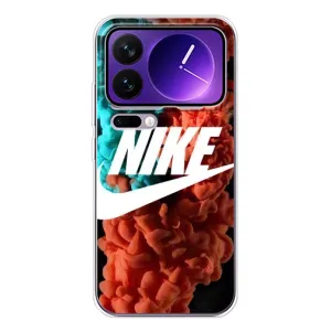 Чехол для Xiaomi 17 Pro Max - с принтом Найк (AlphaPrint) (Дымчатый найк)