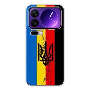 Украинские Чехлы для Xiaomi 17 Pro Max с картинкой УПА (AlphaPrint) (Флаг УПА)