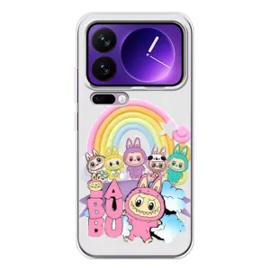 Чохол з Лабубу на Xiaomi 17 Pro Max (Фон Лабубу)