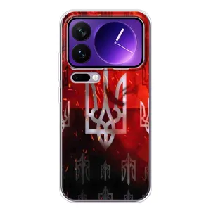 Украинские Чехлы для Xiaomi 17 Pro Max с картинкой УПА (AlphaPrint) (ГЕРБ УПА)