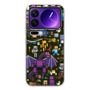 Чохол Майнкрафт на Xiaomi 17 Pro Max (AlphaPrint) Minecraft (Колаж Майнкрафт)