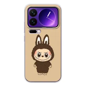 Чохол з Лабубу на Xiaomi 17 Pro Max (Bored Ape в червоному)