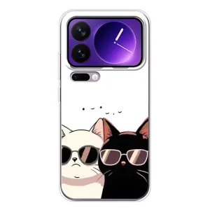 Чехол с принтом «Коты в очках» для Xiaomi 17 Pro Max