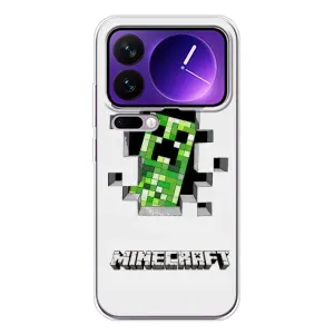Чохол Майнкрафт на Xiaomi 17 Pro Max (AlphaPrint) Minecraft (кріпер Майнкрафт)