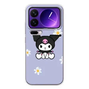 Чохол з кроликом Куромі на Xiaomi 17 Pro Max (Куромі в квітах)