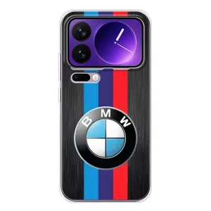 Чехол для Шяоми 17 Про Макс - с принтом БМВ (AlphaPrint) (Лого BMW)