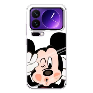 Эксклюзивный чехол для Xiaomi 17 Pro Max (AlphaPrint - Мультяшные) (Маус Микки)