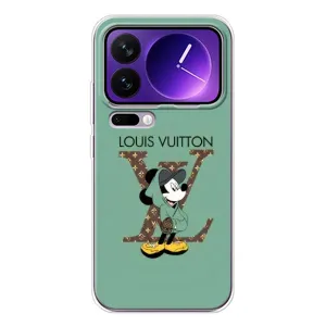 Чехлы Луи Витон для Xiaomi 17 Pro Max (AlphaPrint - LOUIS VUITTON) (Микки Маус LV)