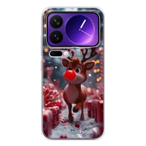 Яркий чехол для Xiaomi 17 Pro Max с Зимними Оленятами