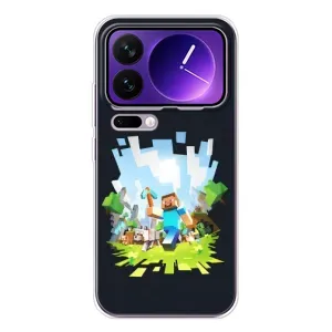 Чохол Майнкрафт на Xiaomi 17 Pro Max (AlphaPrint) Minecraft (персонажі Minecraft)