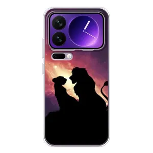 Чохол Король лев на Xiaomi 17 Про Макс (Силует Сімба і Налу)