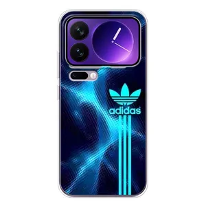 Чехлы Адидас для Xiaomi 17 Pro Max (AlphaPrint) (Синий Адидас)