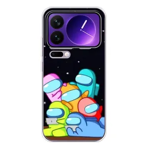 Чохли Амонг Ас для Xiaomi 17 Pro Max (AlphaPrint) (Скіни в космосі)