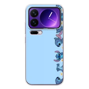 Чехол с принтом Стич на Xiaomi 17 Pro Max (Стич фон)