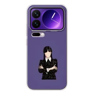 Чохли Венсдей на Xiaomi 17 Pro Max Уенсдей (AlphaPrint) (Венздей у чорному)