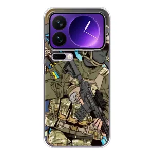 Чехлы с картинкой ЗСУ для Xiaomi 17 Pro Max (AlphaPrint) (Воин ВСУ)
