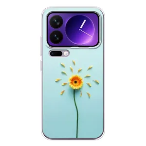 Чехлы с Цветами для Xiaomi 17 Pro Max (VPrint) (Желтый цветок)