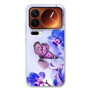 Чехлы с Цветами для Xiaomi 17 Pro (VPrint) (Бабочка на цветочке)