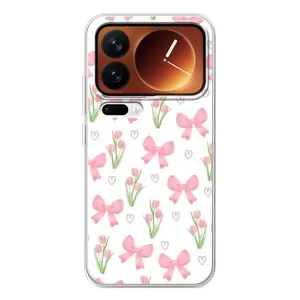 Чохол з бантиками на Xiaomi 17 Про (Банти і квіти)