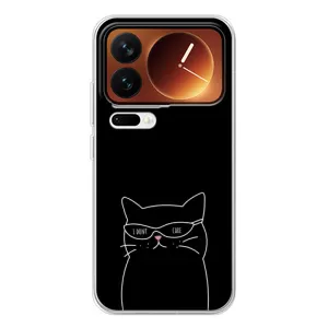 Чехол с принтом «Равнодушный кот» для Xiaomi 17 Pro