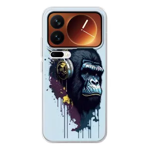 Чехол с Обезьянами Xiaomi 17 Pro - (AlphaPrint)
